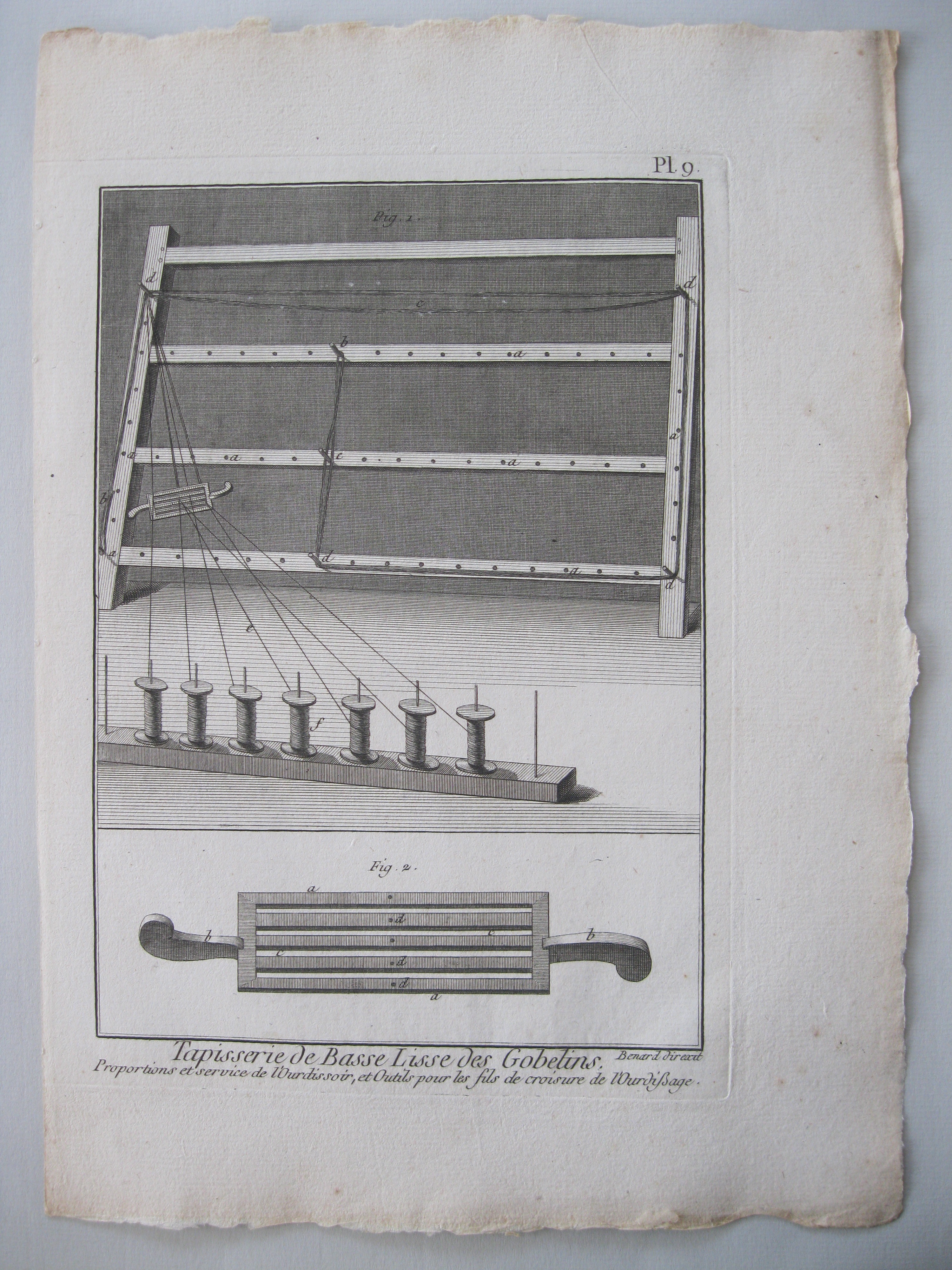 Oficios, Tapisserie de Basse Lisse des Gobelins.Proportions...Diderot y D'Alembert.1779