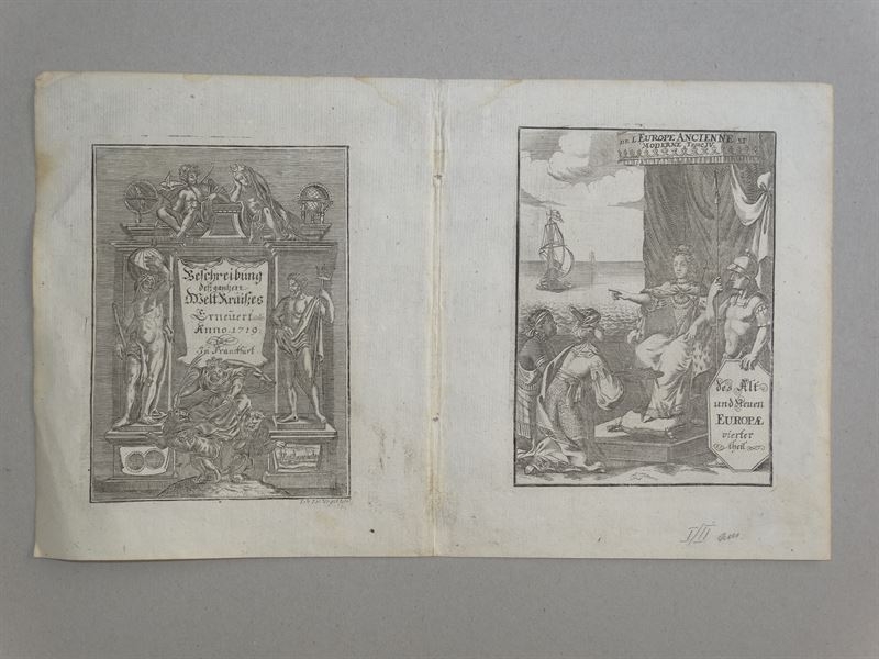 Frontispicios atlas , 1719. Vogel