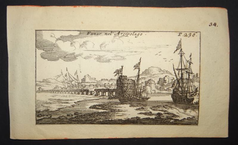 Vista de Fanar, Estambul (Turquía), 1700. J. Peeters