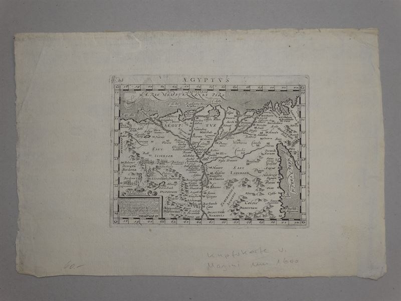 Mapa de Egipto, 1600. G.A. Magini
