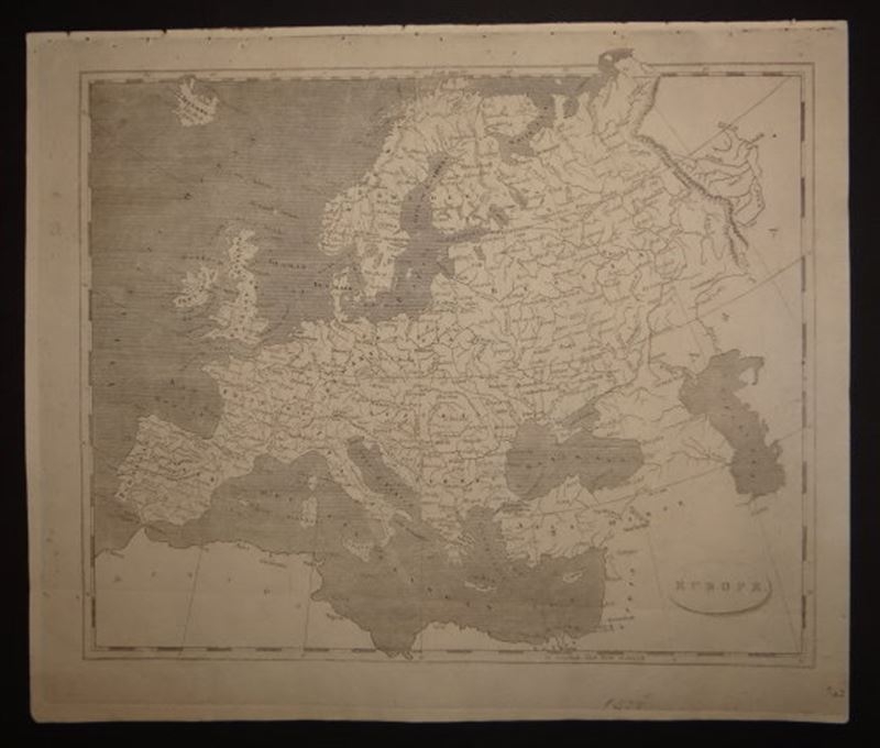 Mapa de Europa, 1805.
