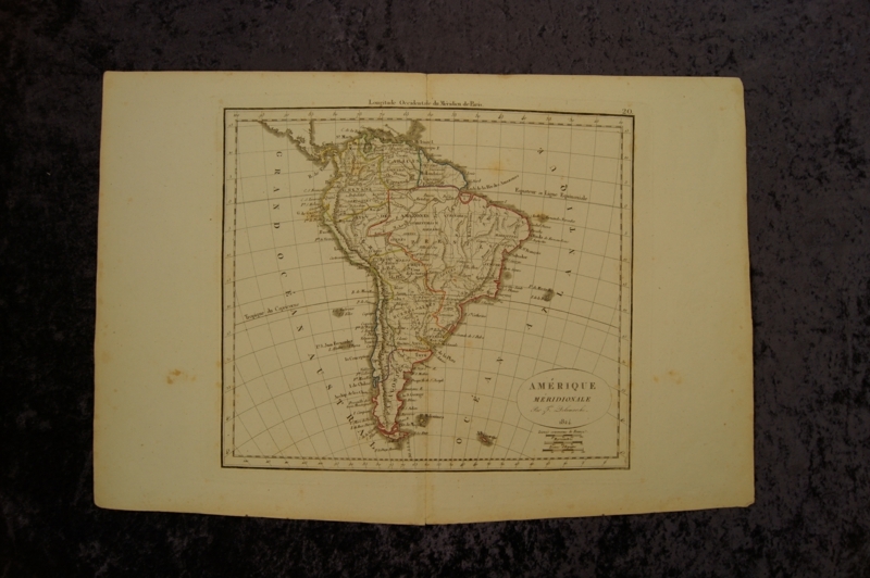 Mapa de América del Sur, 1824. Delamarche