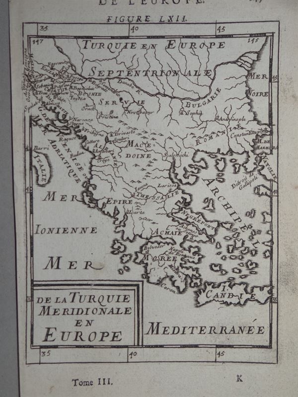 La antiguaTurquía europea, 1680. Mallet