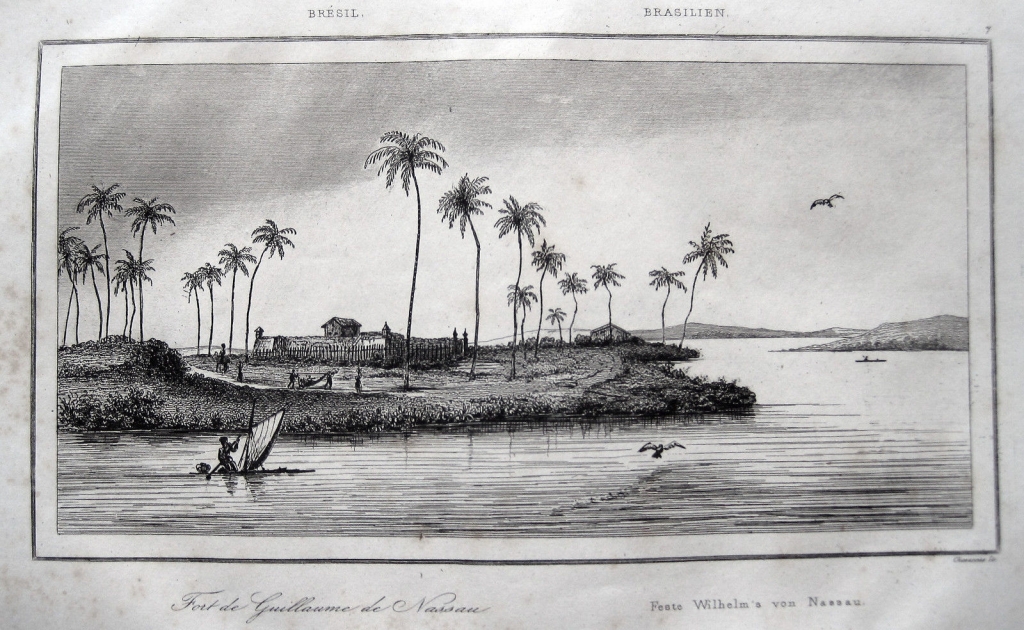 Vista del Fuerte Mauricio (nordeste de Brasil), 1835.