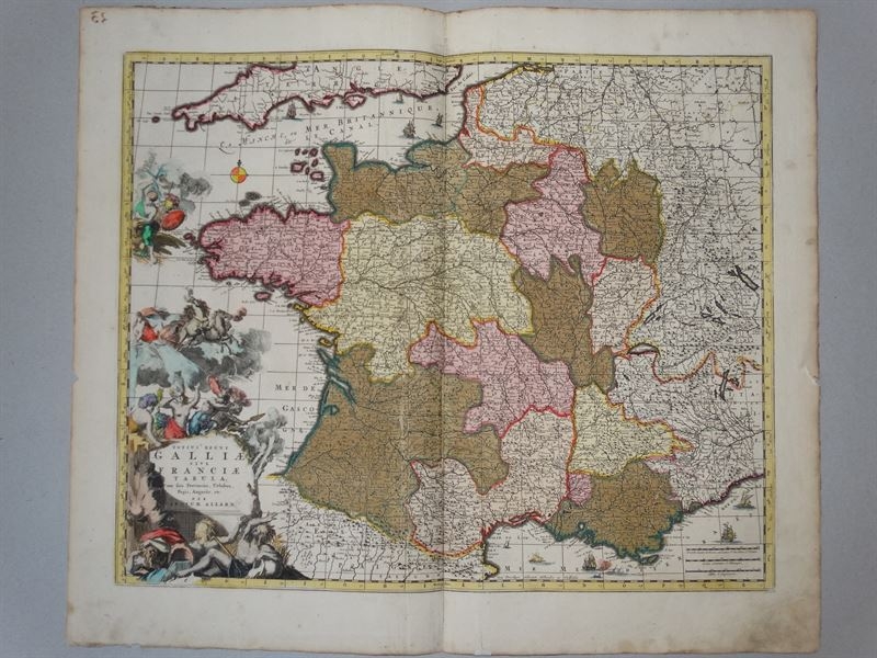 Gran mapa de Francia, 1660. Carolus Allard