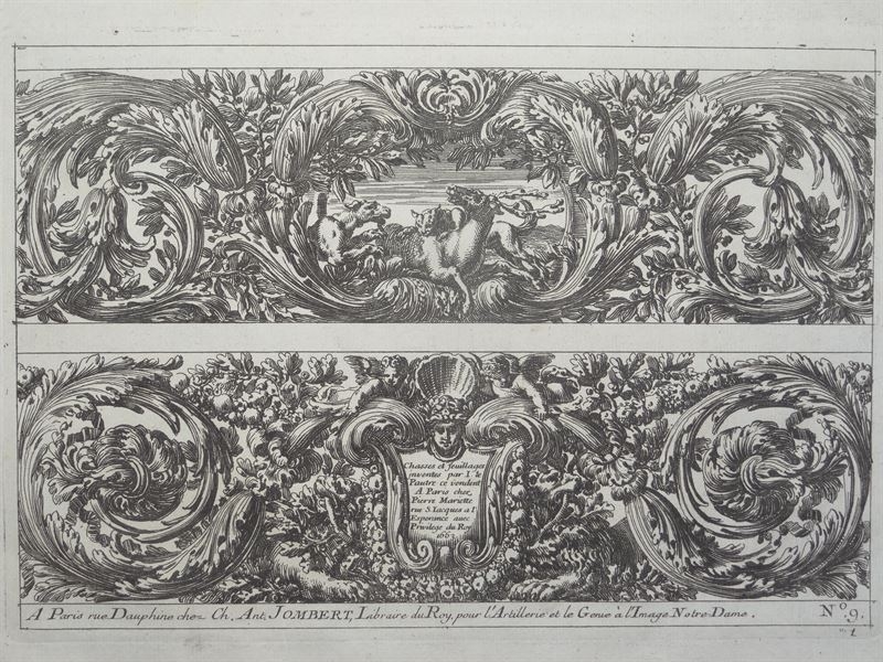 Ornamento barroco V, 1751. Le Pautre