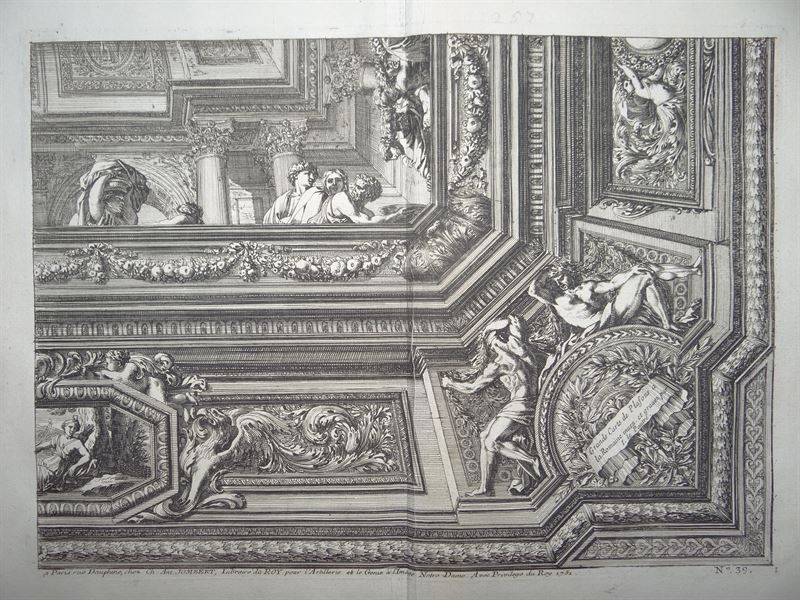 Escenas mitológicas y diseños geométricos. 1751. Le Pautre