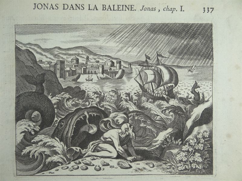 Jonás y la ballena, 1770. Duflos