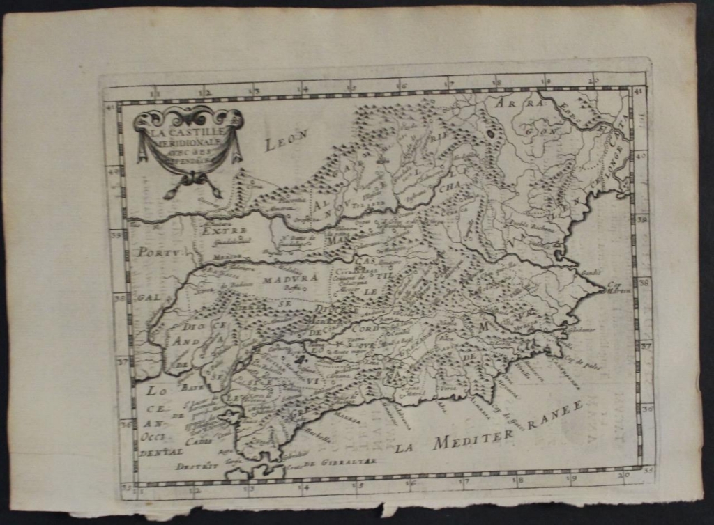 Castilla Meridional, Extremadura, Aragón, Valencia,...(España), 1648. Briet