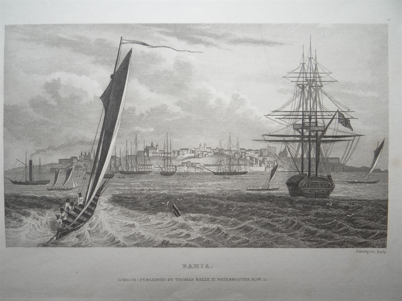 Vista de Salvador de Bahia (brasil), 1850. Dawemport