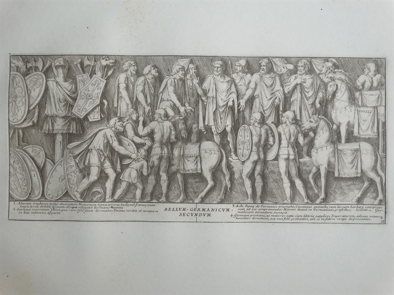 Escena de la columna romana del emperador Marco Aurelio, nº. 38, 1704. Pietro Bartoli/Giovani Bellori