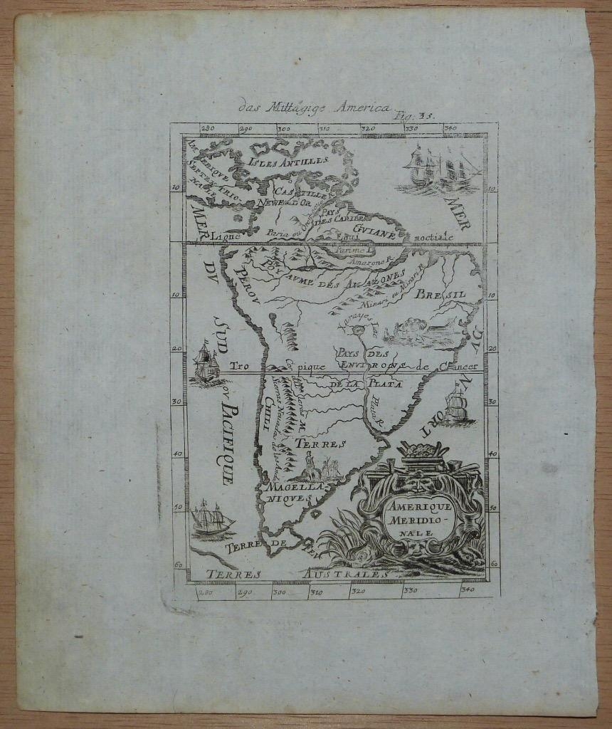 América del Sur, 1719. Mallet