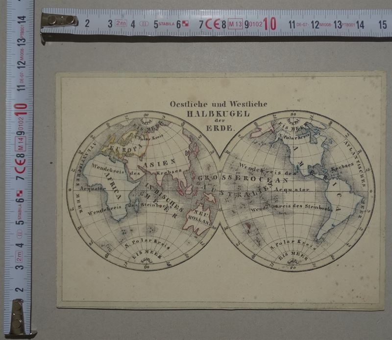 Mapa del Mundo, 1825 circa. Anónimo
