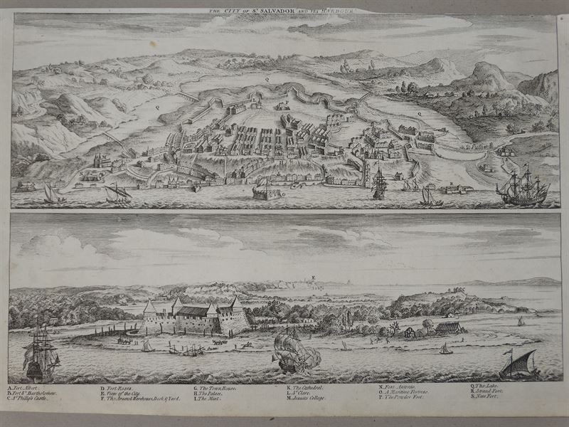 Vistas de la ciudad de Salvador de Bahia (Brasil), 1700. Churchill