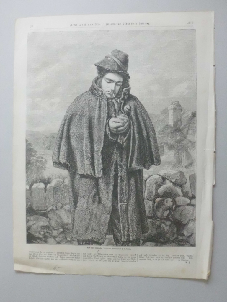 Hombre fumando en pipa, 1865