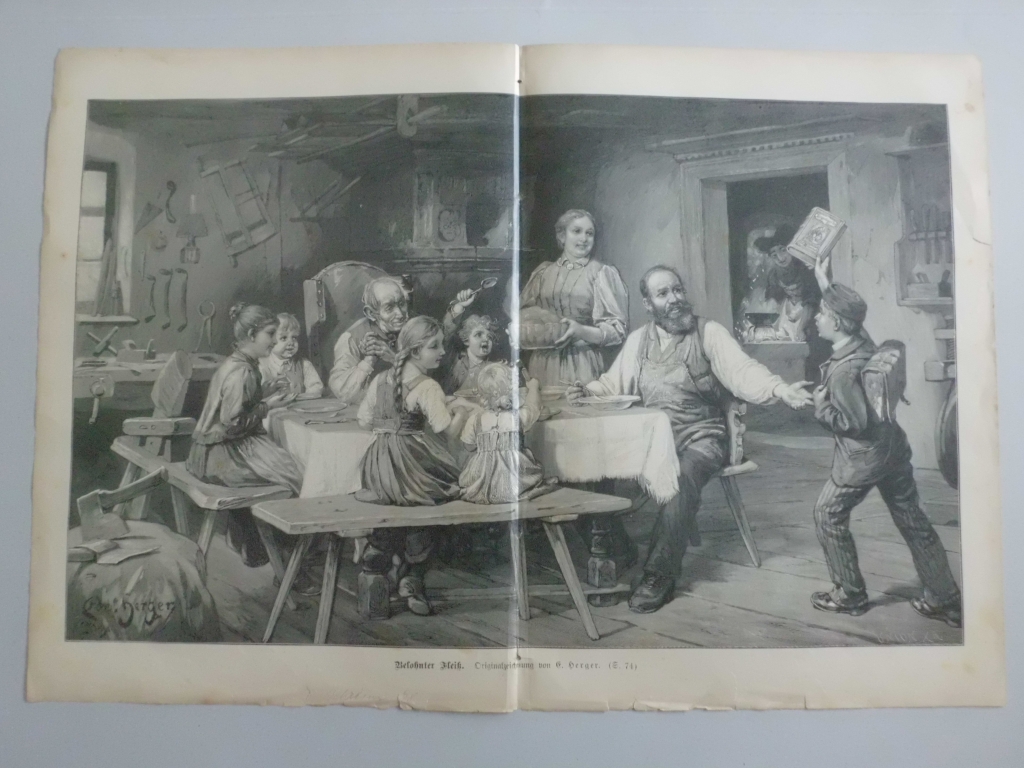 Familia  en la mesa, 1898