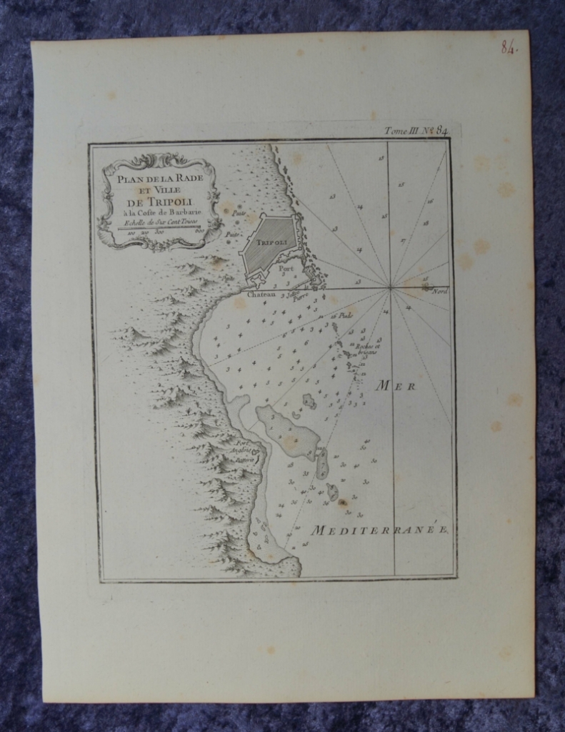 Plano de la ciudad de Trípoli (Libano, Asia),1764. Bellin