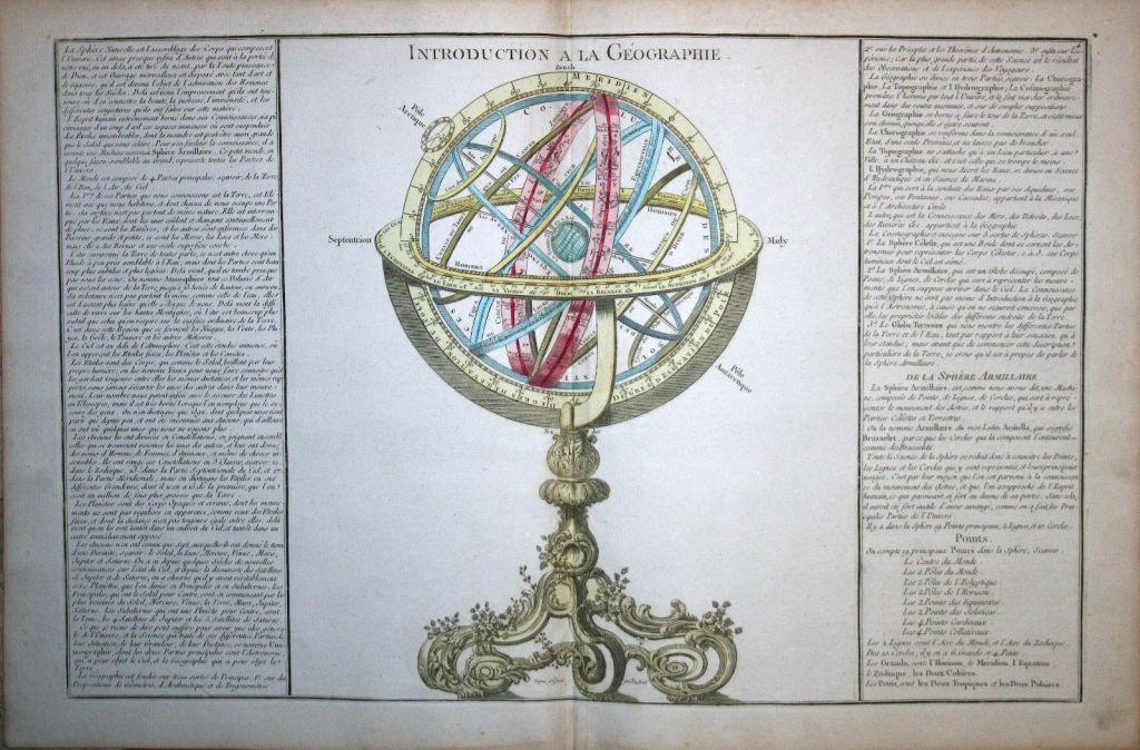 Esfera armilar, 1790. Mornas/ Desnos