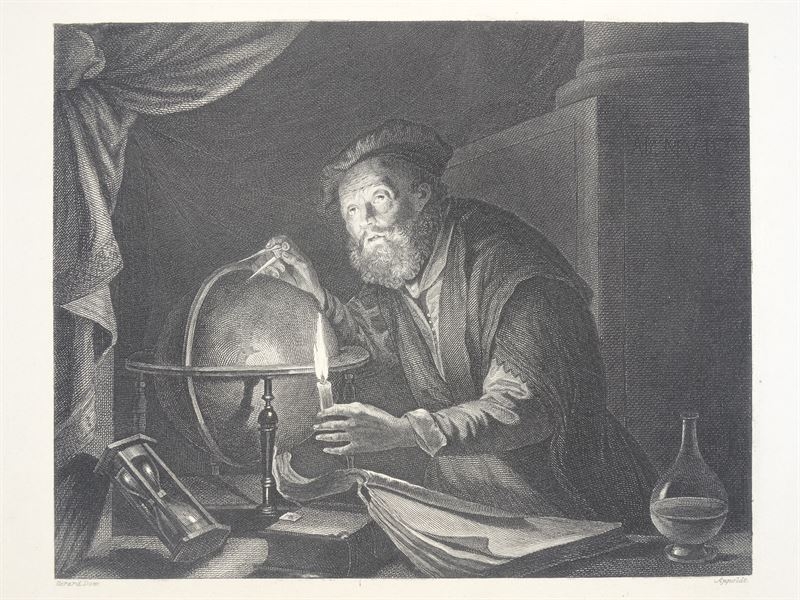 El astrólogo en su estudio, 1850. Appoldt