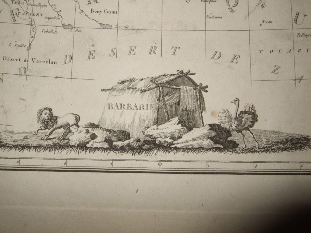 Mapa del norte de África, 1810. Chamouin/Lapie