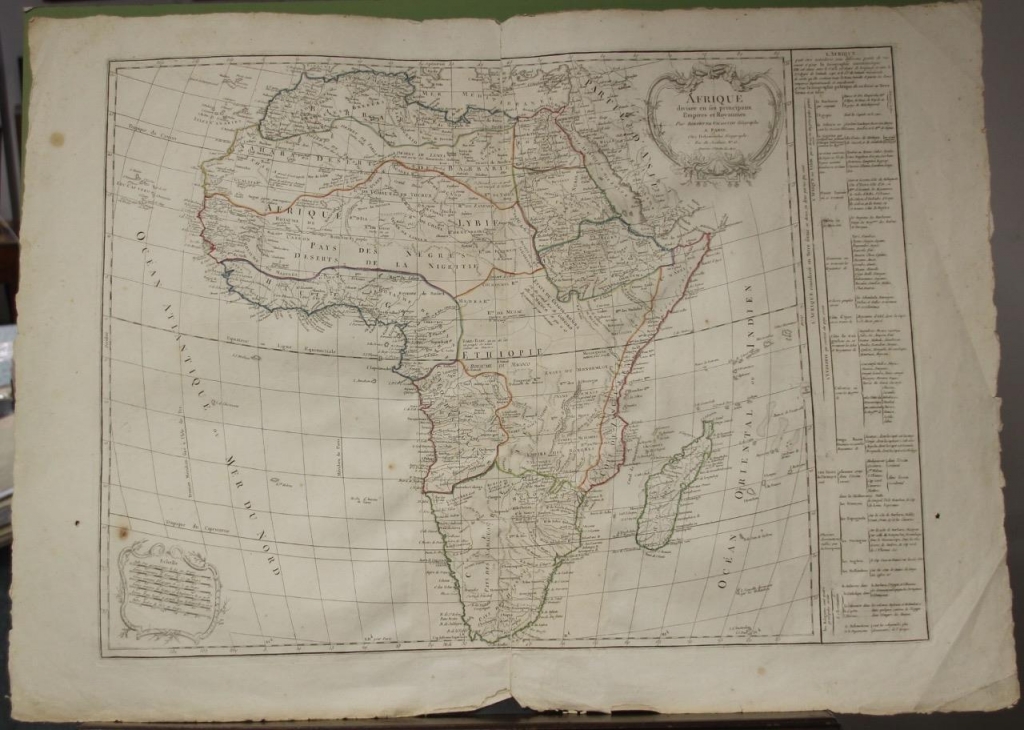 Gran mapa de África, 1795. Vaugondy /Delamarche