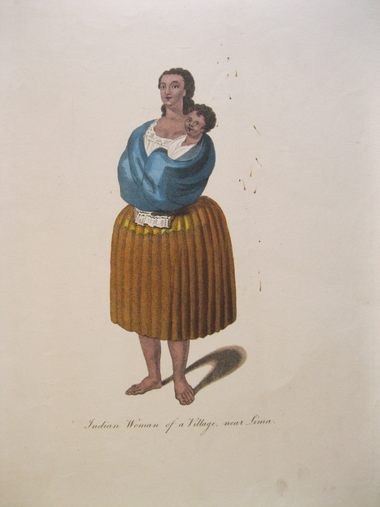 Mujer indigena de Lima (Perú, América del sur)), 1850. Anónimo