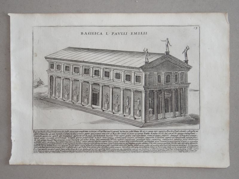 Basílica romana Emilia o Fulvia (Roma, Italia), 1613. G. Lauro/Mascardi