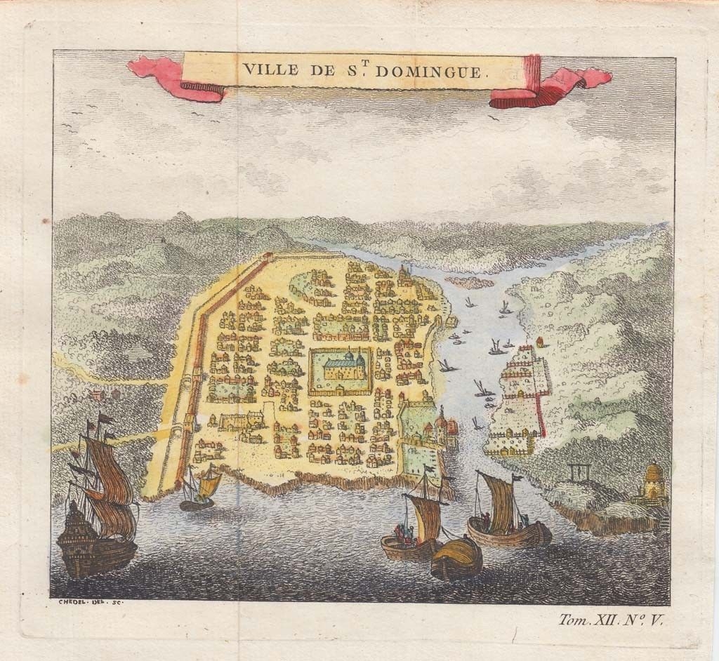 Plano de la ciudad de Santo Domingo (República Dominicana, América)), 1748. Bellin/Prevost/Chedel