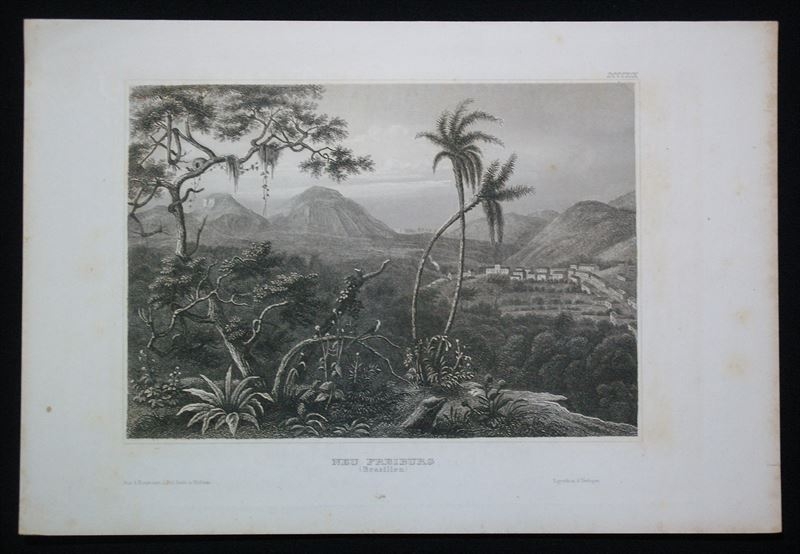Vista de Nuevo Friburgo (Rio de Janeiro, Brasil), circa 1850. Ins. Hildburghausen