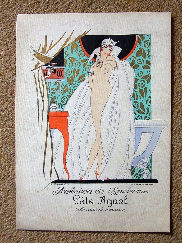 Publicidad sobre el cuidado de la piel  ,Art Deco, 1920. Bonnotte/Polak