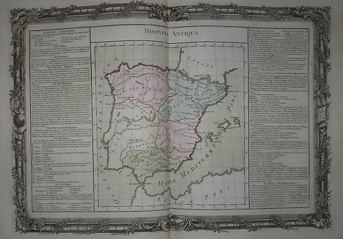 Mapa de España y Portugal en época romana, 1762. Buy de Mornas/Desnos