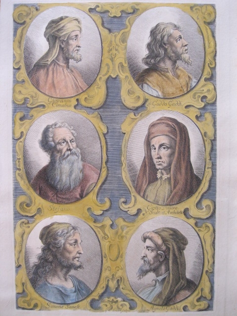 Retratos de artistas I, 1679. Sandrart