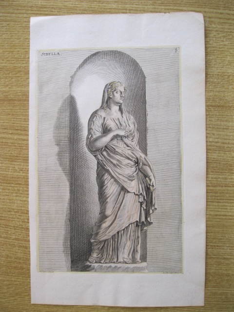 Estatua romana de Sibyla, 1679. Sandrart