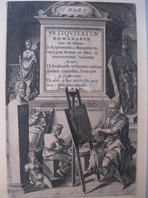 Frontispicio Antiquitatum Romanarum, 1600. De Bry