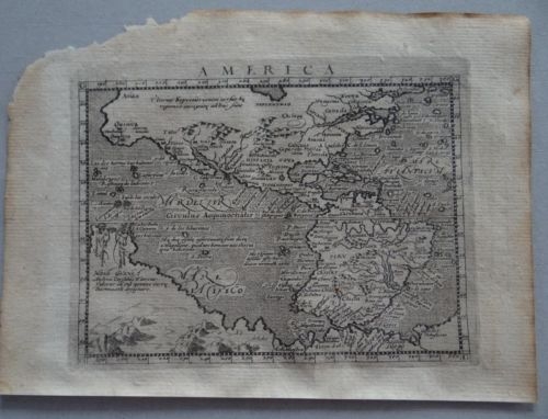 Mapa de América del Norte, Central  y Sur, 1597. Ptolomeo/Magini/Keschedt