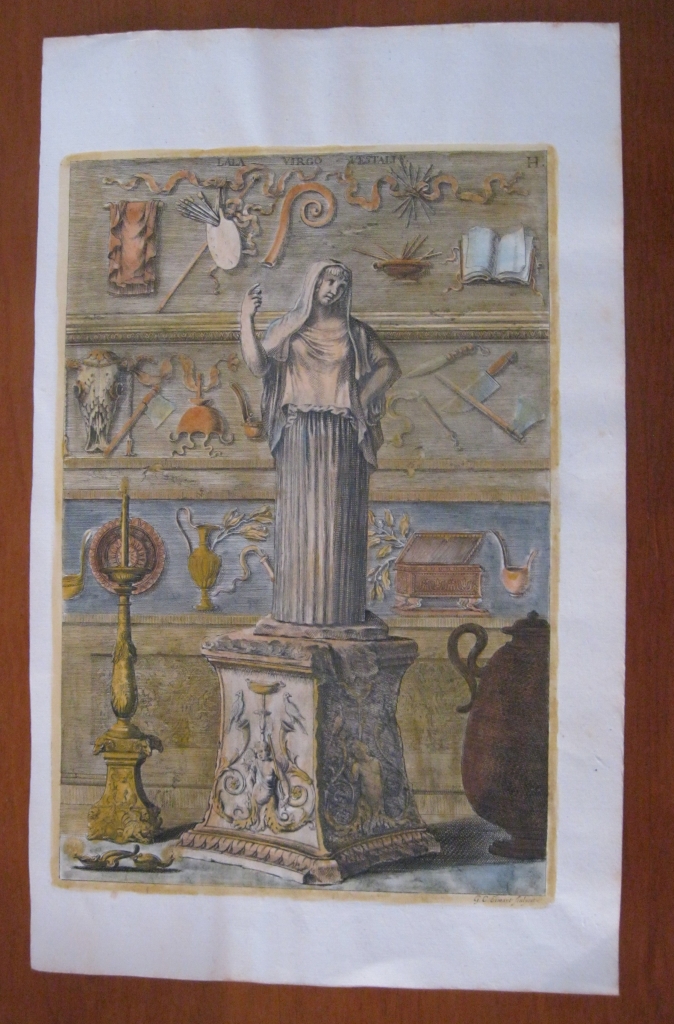 Imagen de la virgen vestal romana Lala, 1679. J. Sandrart