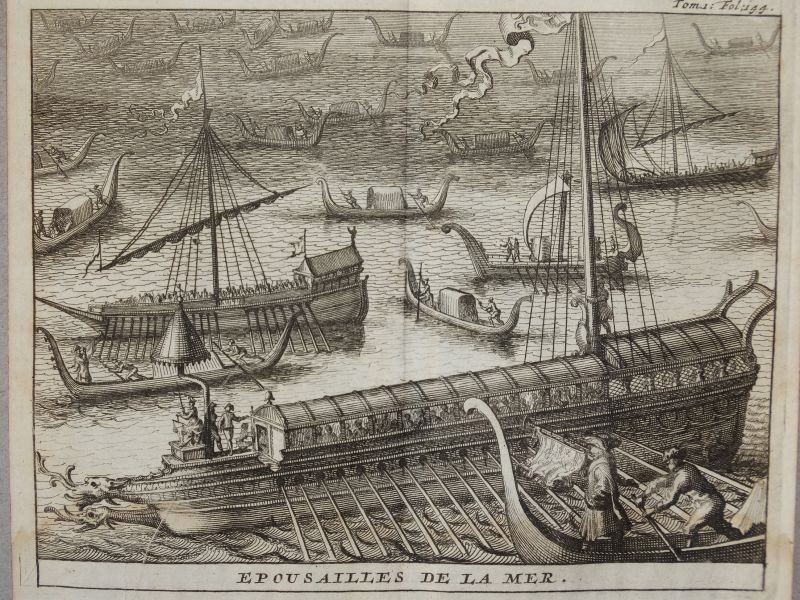 Nupcias del mar, en Venecia (Italia, Europa), 1709. Rogissart