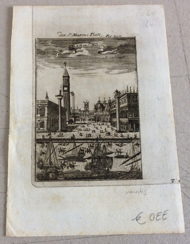 Vista de la plaza de San Marcos (Venecia, Italia), 1680. Mallet