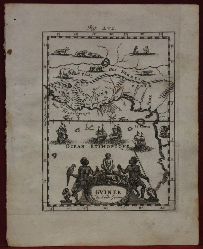África occidental y golfo de Guinea (África), 1719. Mallet