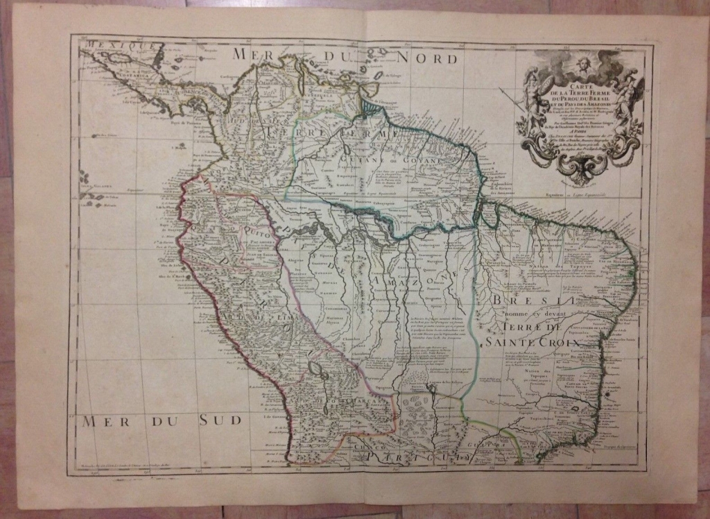 Gran mapa del norte de América del Sur, 1782. De Lisle/Dezauche/Buache