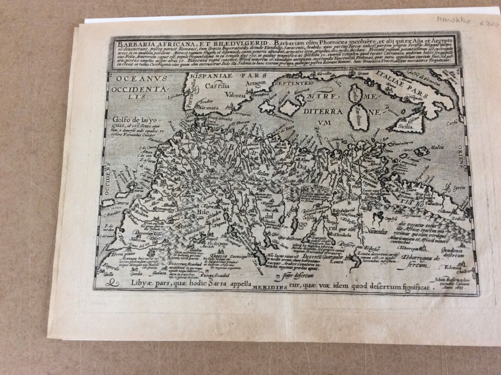 Norte de África y Canarias (España), mar Mediterráneo e islas (Europa), 1603. Matthias Quad/ Bussemacher