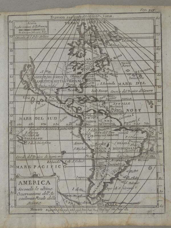 Mapa de América, hacia 1750. Buffier