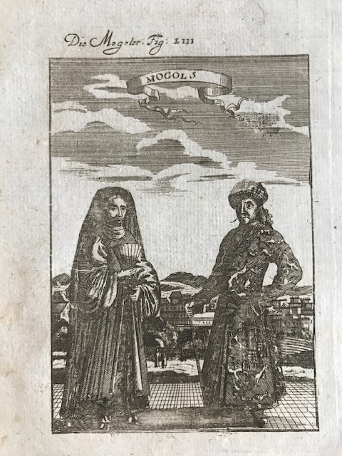 Pareja de nobles mongoles, 1719