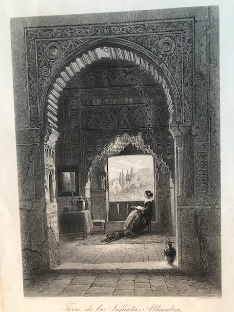 Torre de Las Infantas en la Alhambra de Granada (España), ca. 1850. Werner/Heawood