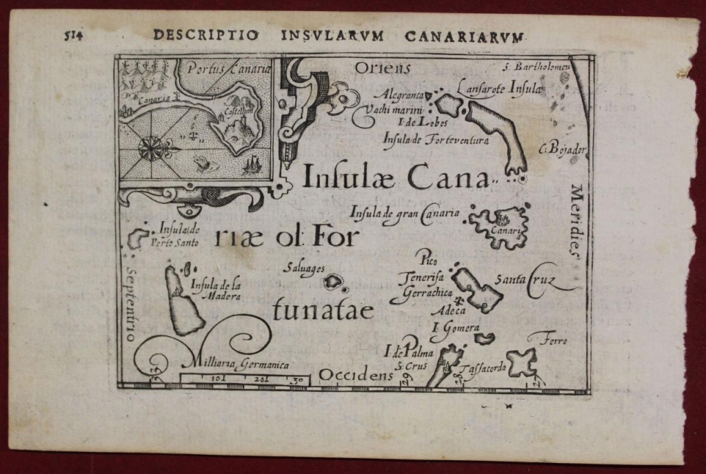 Islas Canarias  (España), A Madeira y Porto Santo (Portugal), hacia 1598. Langenes/K