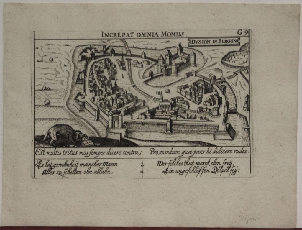 Vista panorámica de la ciudad de Lille (Francia), 1637. Meisner/Kieser