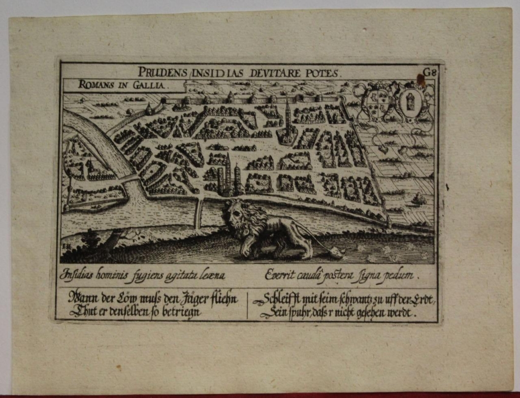 Vista panorámica de la ciudad de Ruan (Francia), 1637. Meisner/Kieser