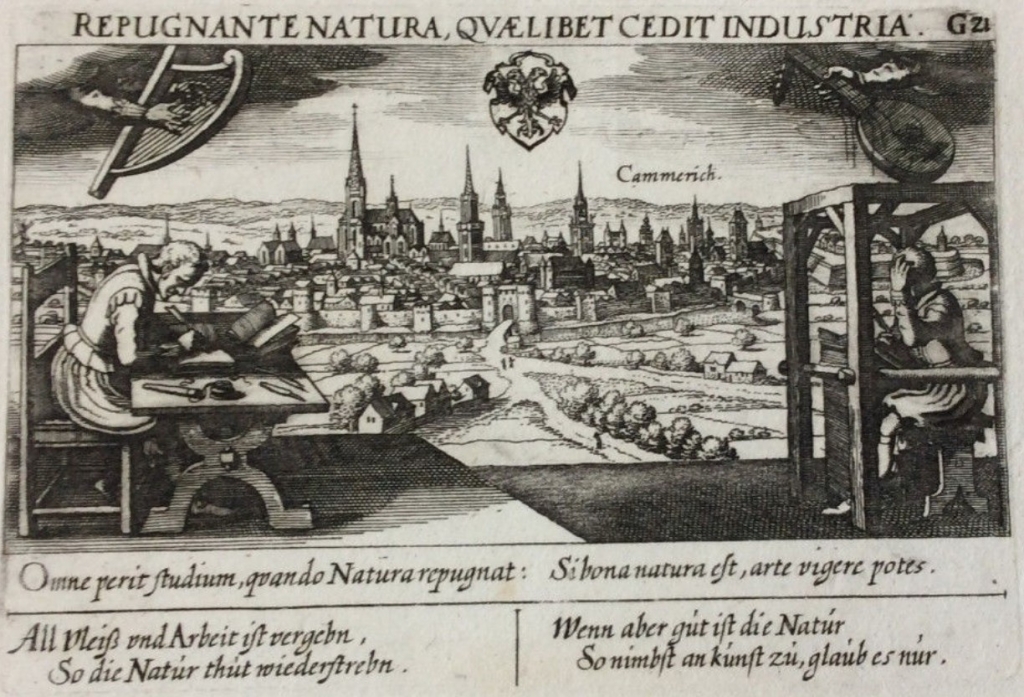 Vista panorámica de la ciudad de Cambrai (Francia), 1637. Meisner/Kieser