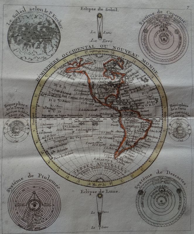 Hemisferio occidental. Mapa de América del norte, centro y sur, 1791. J. B. Nolin