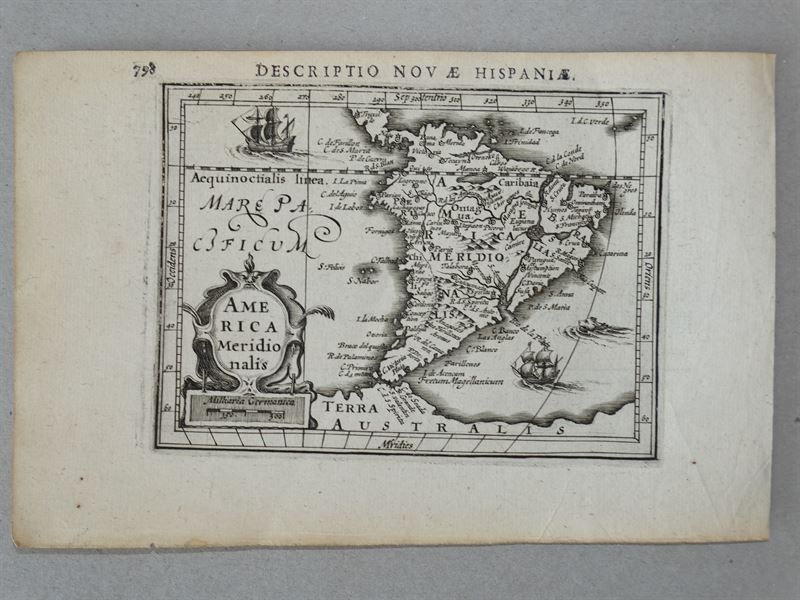 Mapa de América del sur, 1616. Bertius/Hondius